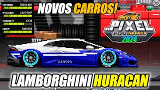 😱NOVO MOD PIXEL CAR RACER COM LAMBORGHINI e ESTÁ INCRÍVEL com FERRARI [upl. by Yuria]