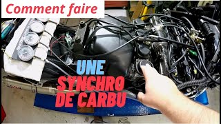 Comment faire une synchro de carbus sur une Suzuki Bandit GSXF ou Inazuma [upl. by Adhern]