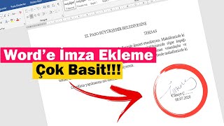 Word’e İmza Ekleme  Çok Basit [upl. by Song]