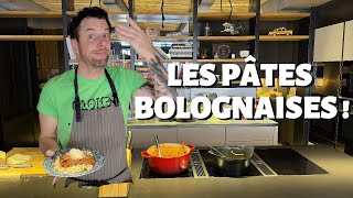 RECETTE DE NORBERT  LES PÂTES BOLOGNAISES [upl. by Ecinert348]