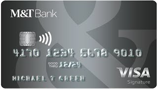 MampT Visa Signature Credit Card [upl. by Harvison380]