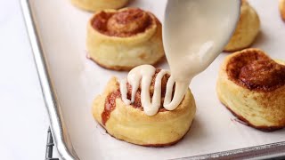 Puff Pastry Cinnamon Rolls [upl. by Tunk565]