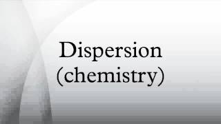 Dispersion chemistry [upl. by Perrins]