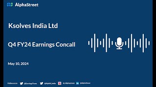 Ksolves India Ltd Q4 FY202324 Earnings Conference Call [upl. by Ahsineb244]