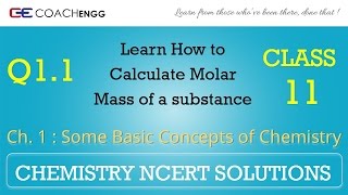 Some Basic Concepts of Chemistry Q11 Chapter 1 NCERT solutions CHEMISTRY Class 11 [upl. by Ameekahs]