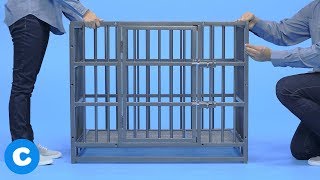 How To Assemble the Frisco Ultimate Heavy Duty Steel Metal Dog Crate  Chewy [upl. by Enyak]