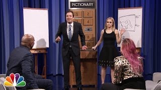 Pictionary with Kristen Bell Steve Harvey and Demi Lovato  Part 1 [upl. by Rother]