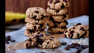 Galletas de plátano y avena  LA RECETA MÁS SENCILLA  Delicious Martha [upl. by Alda]