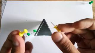 Refraction Through Prism amp Finding Angle of Deviation Experiment [upl. by Niamor]