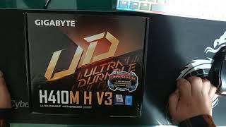 H410 M H V3 MOTHERBOARD GIGABYTE ANALISIS Y UNBOXING pcgamer pc ntecpc technology gigabyte [upl. by Handbook]