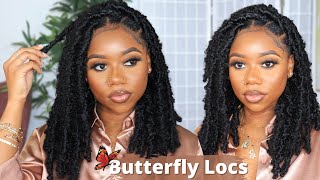 DISTRESSED BUTTERFLY LOCS TUTORIAL 🦋 NEW METHOD  Protective Style  Janet Collection Nala Tress [upl. by Notnef472]