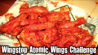 Wingstop Atomic Wings Challenge [upl. by Eus]