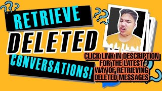 RETRIEVE DELETED CONVERSATIONS ON MESSENGER  EASY TUTORIAL [upl. by Oderfigis736]