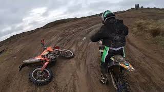 Bacup Mx Track  Deep Ruts Deep Puddles Serious Arm Pump [upl. by Wilone938]