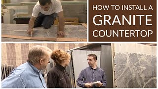 How to Install a Granite Countertop [upl. by Carmela]