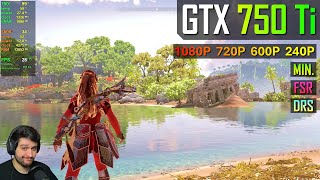 GTX 750 Ti  Horizon Forbidden West [upl. by Teeniv404]