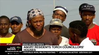 Angry residents torch councillors houses in Klerksdorp [upl. by Laamak]