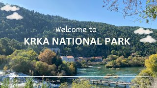 Vlog 1 KRKA NATIONAL PARK BEAUTY 🏞️🇭🇷 [upl. by Aman773]