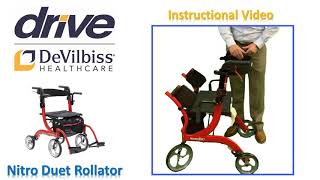 Nitro Duet Rollator Instructional Video [upl. by Ziladnerb]