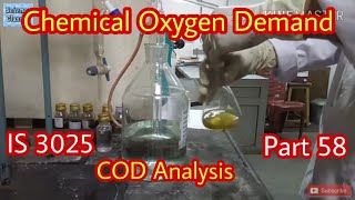 Chemical oxygen demand  COD analysis Sanjeet S Rawat ETPKnowledgeJunction [upl. by Nnaeitak]