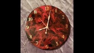 Resin Art Clock [upl. by Ridglee258]