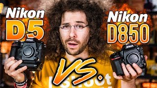 Nikon D5 VS Nikon D850 Which To Buy The ULTIMATE Battle [upl. by Nixon]