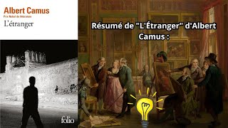 Résumé de LÉtranger dAlbert Camus [upl. by Essilem200]