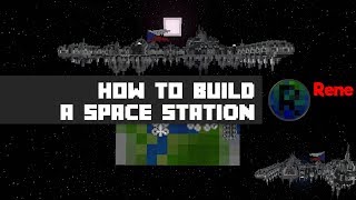 How to build your own CUSTOM Space Station Minecraft timelapse [upl. by Dorine]