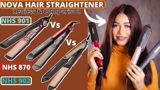 NOVA Hair Straightener Review amp Comparison NHS901 NHS902 NHS870 [upl. by Wilhelmina457]