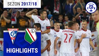 Górnik Zabrze  Legia Warszawa 31  SKRÓT  Ekstraklasa 201718  1 Kolejka [upl. by Sungam]