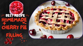 how to make cherry pie filling with fresh cherries  cherry pie filling recipe [upl. by Izawa]