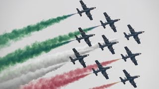 Frecce Tricolori Sanicole Sunset Air Show Italian Air Force [upl. by Nitas]