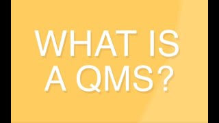 What is a QMS [upl. by Phillipp]