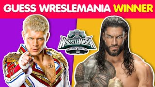 Can You Guess WWE WrestleMania Winners From 1986 to 2023 ✅🤔 [upl. by Rita765]