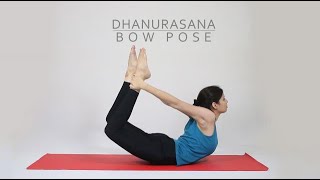 How to do Dhanurasana  Bow Pose [upl. by Kralc]