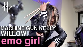 Machine Gun Kelly  emo girl feat WILLOW  HAL Drum Cover [upl. by Jac622]