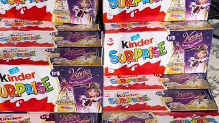 Huge unboxing 24 packs of kinder surprise opening Wonka 2024 [upl. by Ecarret915]