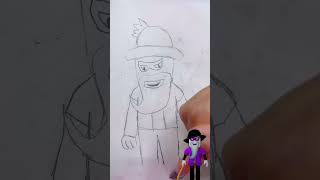 How to draw Scary Larry  Roblox Break In Story [upl. by Siuqram]