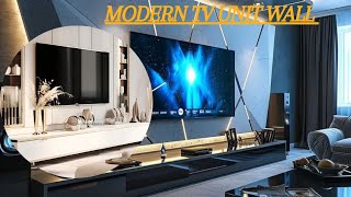 Modern Luxury TV Unit Wall Design Ideas TV Unit Wall Interior Design Ideas [upl. by Notsahc]