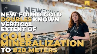 New Found Gold “Doubles Known Vertical Extent of Gold Mineralization to 820m Depth at QWN” [upl. by Eelnyl]