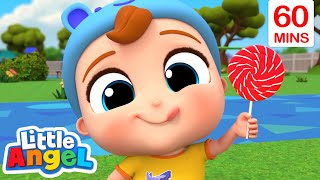 🍭Lollipop Song🍭YUMMY  LittleAngel  Kids Cartoons amp Nursery Rhymes  Moonbug Kids [upl. by Andre344]