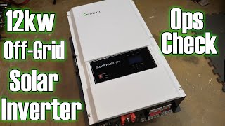 12kw Growatt Inverter Operational CheckReview [upl. by Euqirne]