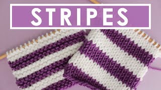 5 Best Tips for Knitting Stripes [upl. by Ailahtan]