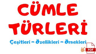 CÜMLE TÜRLERİ Konu Anlatımı [upl. by Schulein]