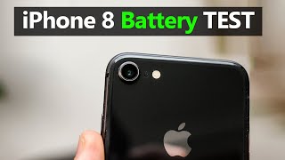 iPhone 8 Full Day Battery Drain Test  Battery Life Test [upl. by Ahsenod]