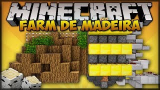 ✔ FARM DE MADEIRA COMPLETA SIMPLES E EFICIENTE  MINECRAFT TUTORIAL [upl. by Tnirb149]