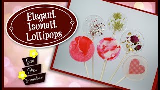 Elegant Isomalt Lollipops Tutorial [upl. by Rot]