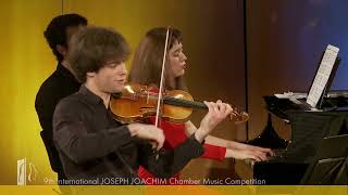 Trio Incendio  F Schubert Piano Trio E flat major op 100  JOACHIM Chamber Music Competition [upl. by Smiley]