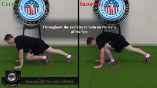 CONDITIONING DRILL 1 EXERCISE 3 MOUNTAIN CLIMBER [upl. by Scarface341]