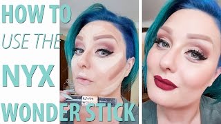 How to Use NYX Wonder Stick  Cream Contour Tutorial [upl. by Karrah]